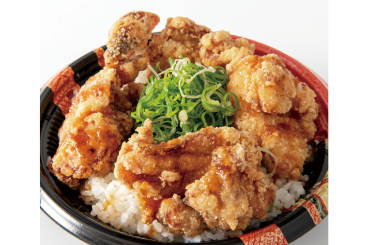おろしポンズ唐揚げ丼